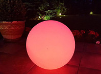 Уличный шар-светильник 220V RGB